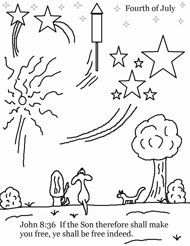 Beautiful Fourth Of July Coloring Pages For Kids Printable