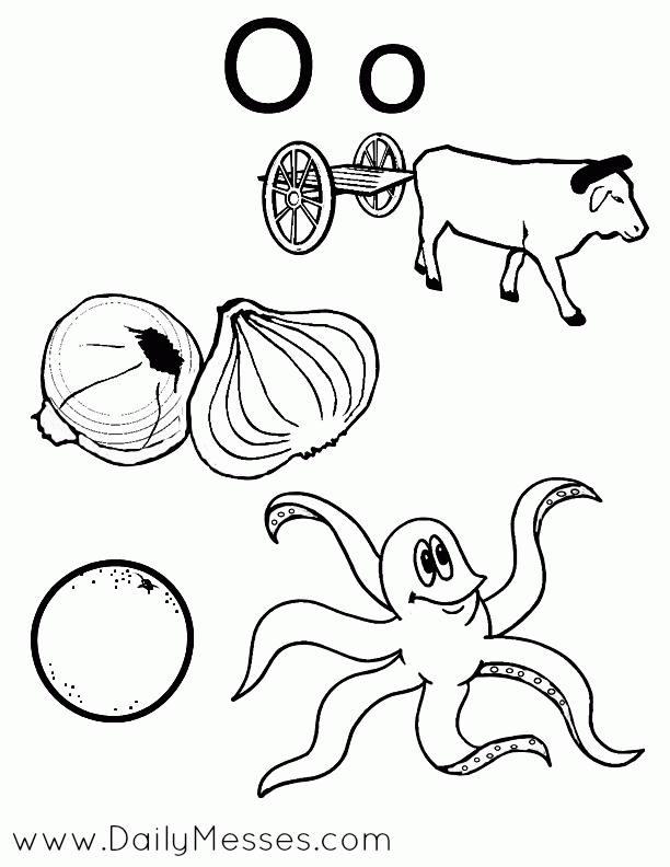 Daily Messes: O is for Octopus, Orange, and Oatmeal