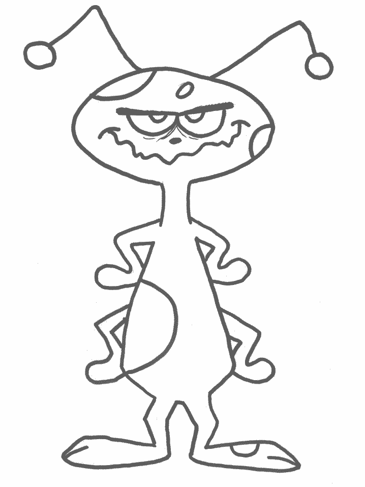 Cartoon Monsters Coloring Pages | Printable Coloring Pages