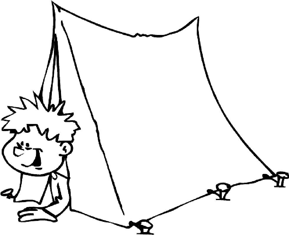 Camping Coloring Pages For Kids - Free Coloring Pages For KidsFree