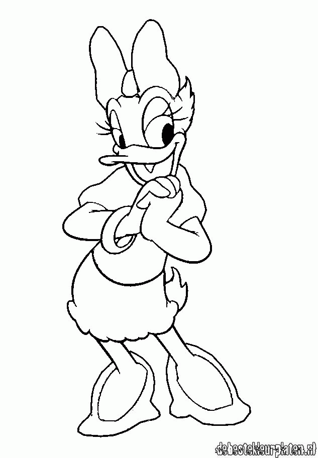 daisy duck christmas Colouring Pages