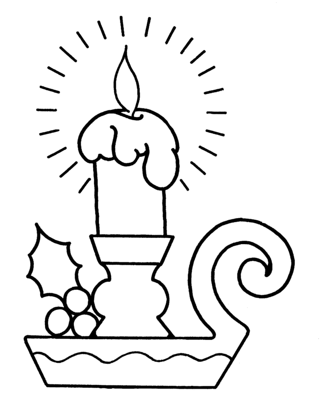 Christmas Candle Coloring Pages Are An Enlightening Activity To