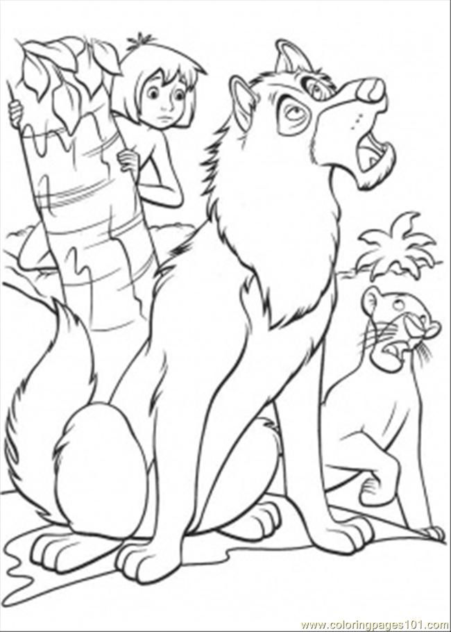 Coloring Pages Lf And Bagheera Coloring Page (Mammals > Wolf