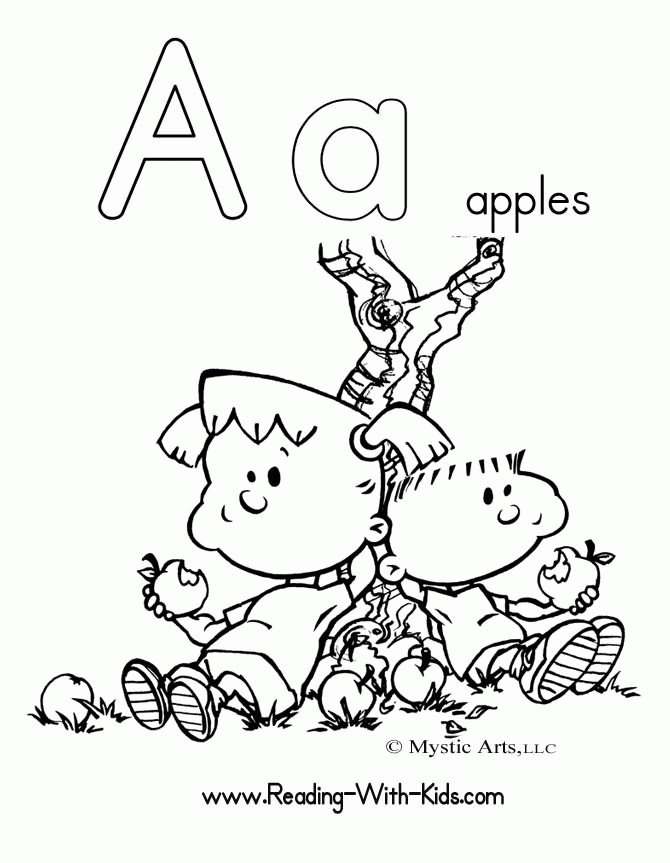 Alphabet Letters Coloring Pages - Free Printable Coloring Pages
