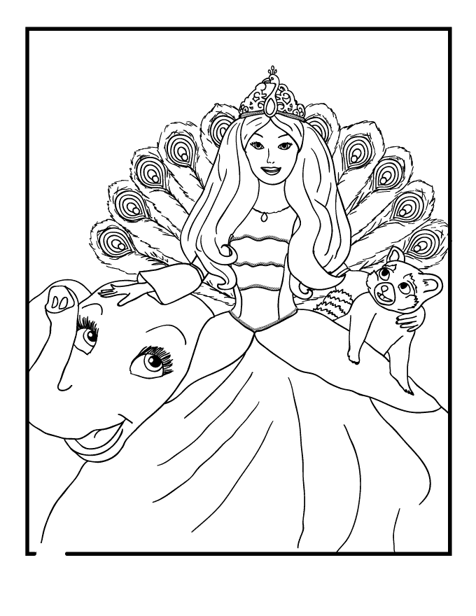 Barbie Coloring Pages for Kids Printable | Coloring