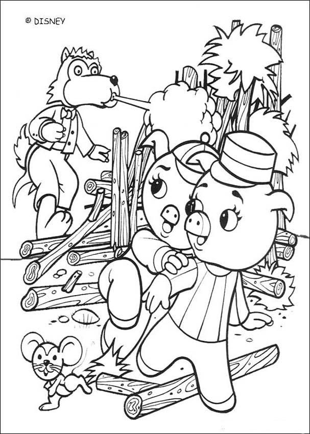 Three Little Pigs - Coloring book - Coloring Pages | Wallpapers
