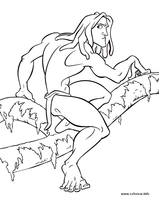 012gr Tarzan PRINTABLE COLORING PAGES FOR KIDS.