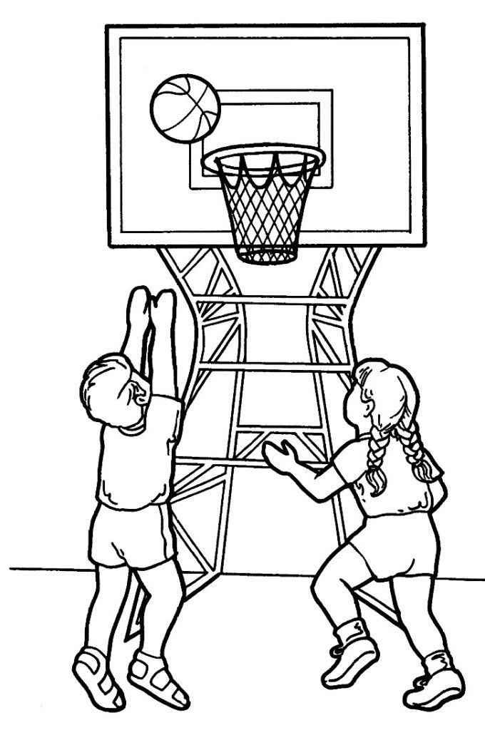 Sweet Kids Sports Coloring Pages | Laptopezine.
