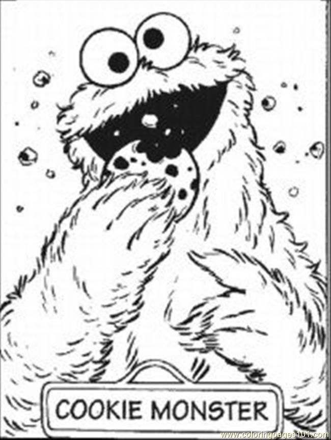 Cookie Monster Coloring Pictures | Cartoon Coloring Pages | Kids