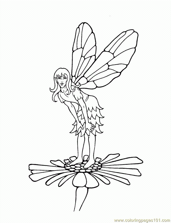 Coloring Pages Fairy Coloring Pages0001 (1) (Cartoons > Others