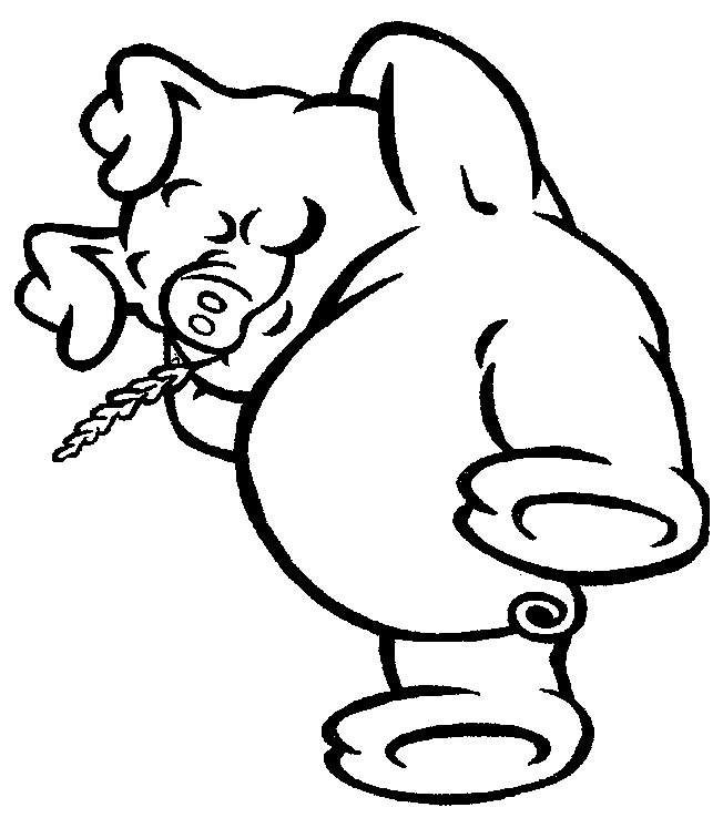 Pig Coloring Pages Animal - Kids Colouring Pages
