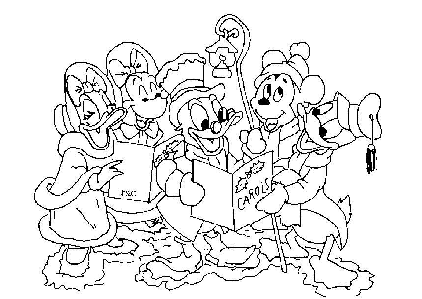 Animal Coloring Disney Toon Coloring Pages : Mickey Mouse, Minnie