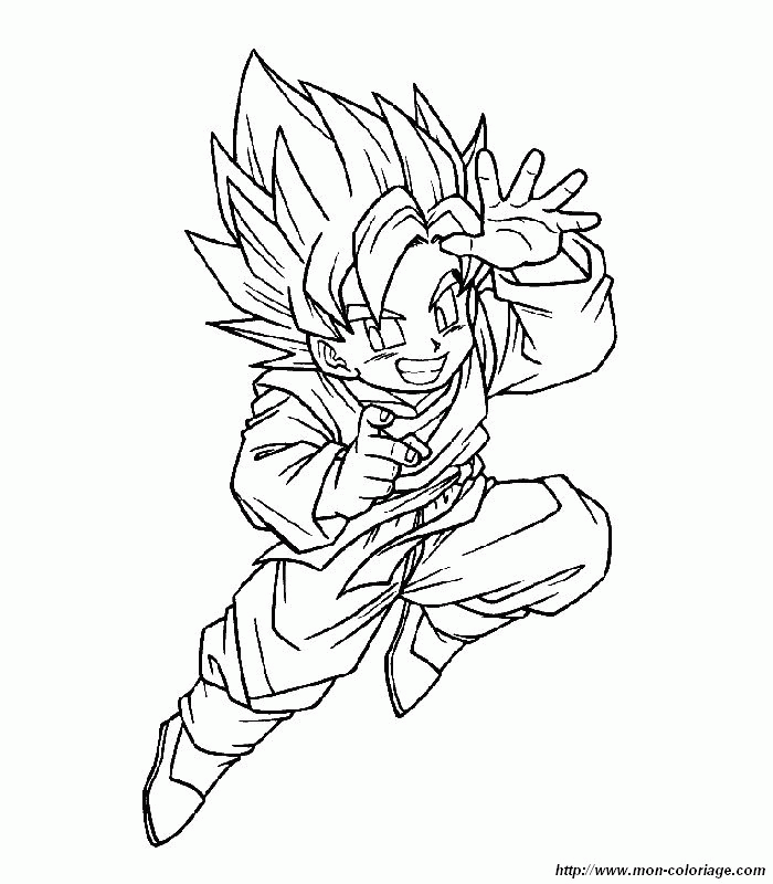 dragonball Z gotenks Colouring Pages (page 2)