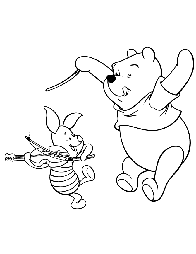 piglet from winnie the Colouring Pages (page 2)