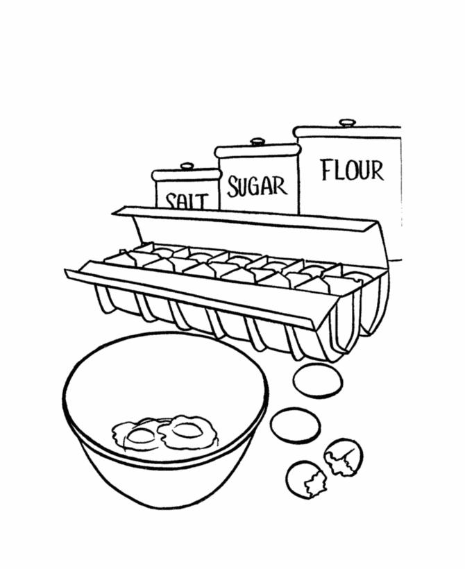 Making Birthday Cake Coloring pages | Coloring Pages