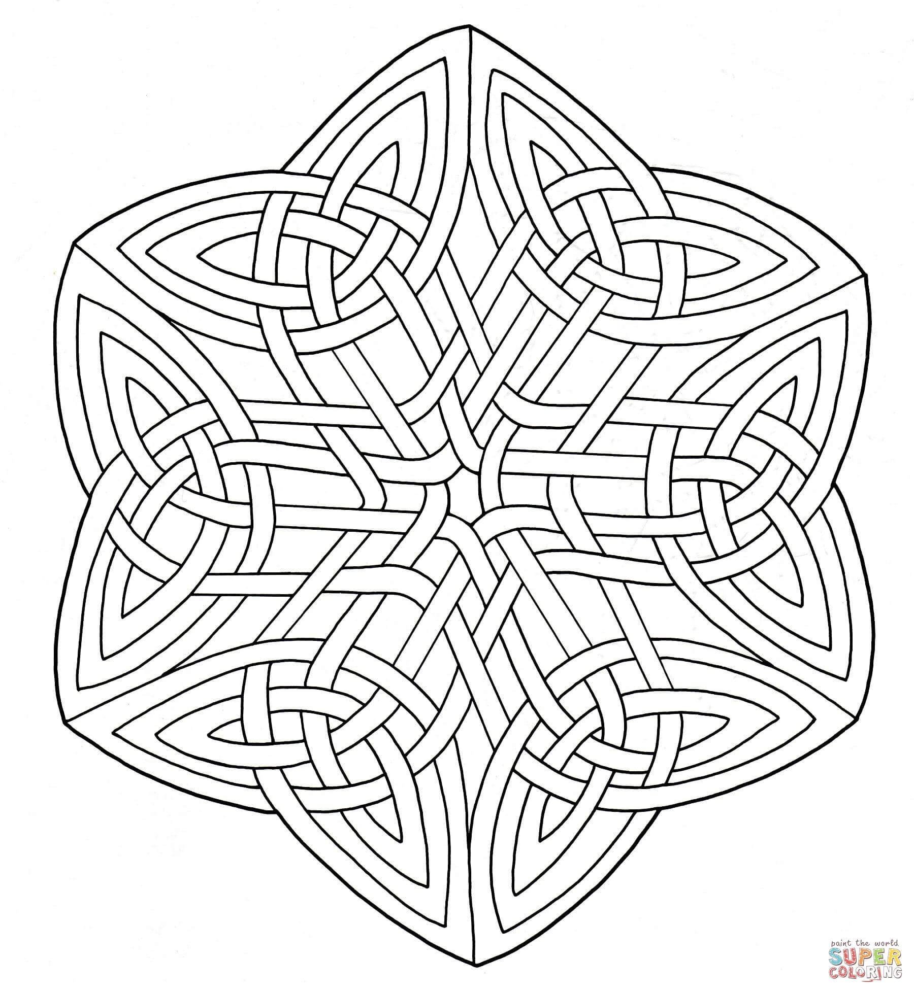 Celtic Knotwork coloring page | Free Printable Coloring Pages