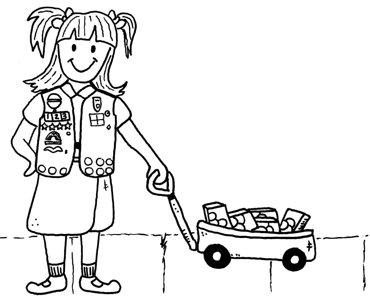 Printable Girl Scout - Coloring Pages for Kids and for Adults