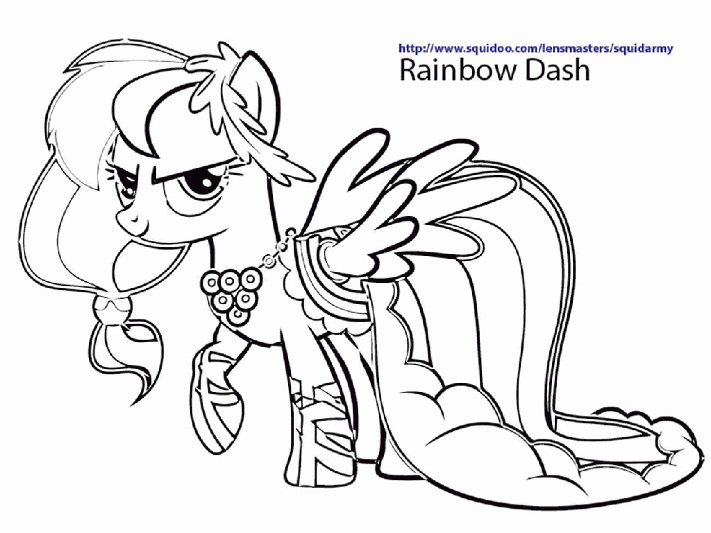 My Little Pony Coloring Pages Of Rainbow Dash | Best Coloring Page ...