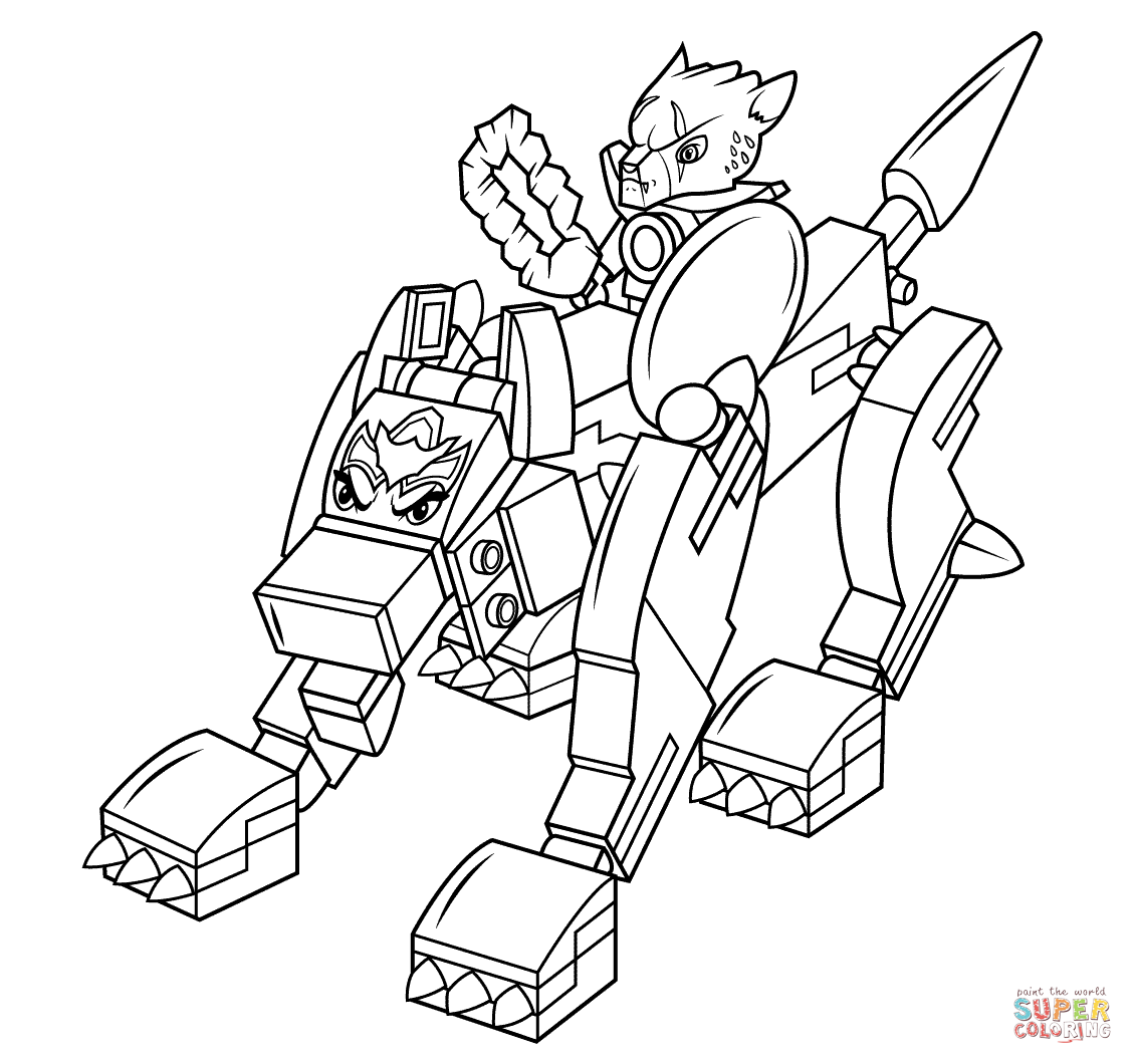 Lego Chima Wolf coloring page | Free Printable Coloring Pages