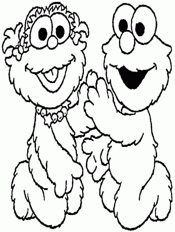 sesame street color colouring pages. elmo coloring pages printable ...