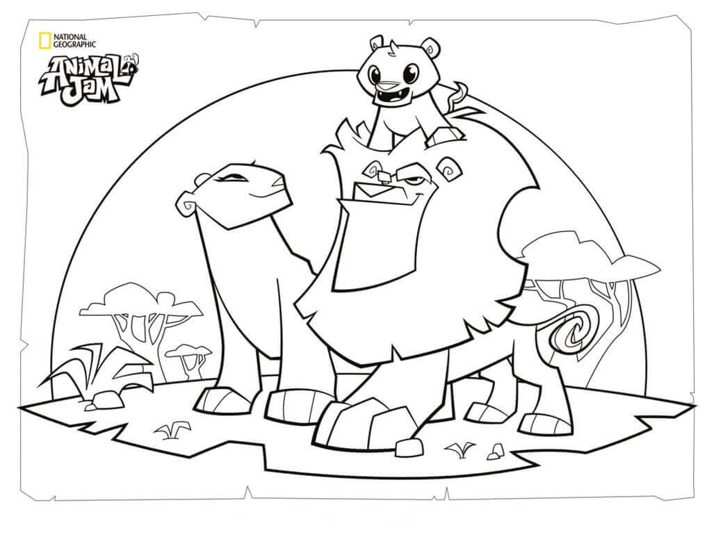 Free Printable Animal Jam Coloring Pages