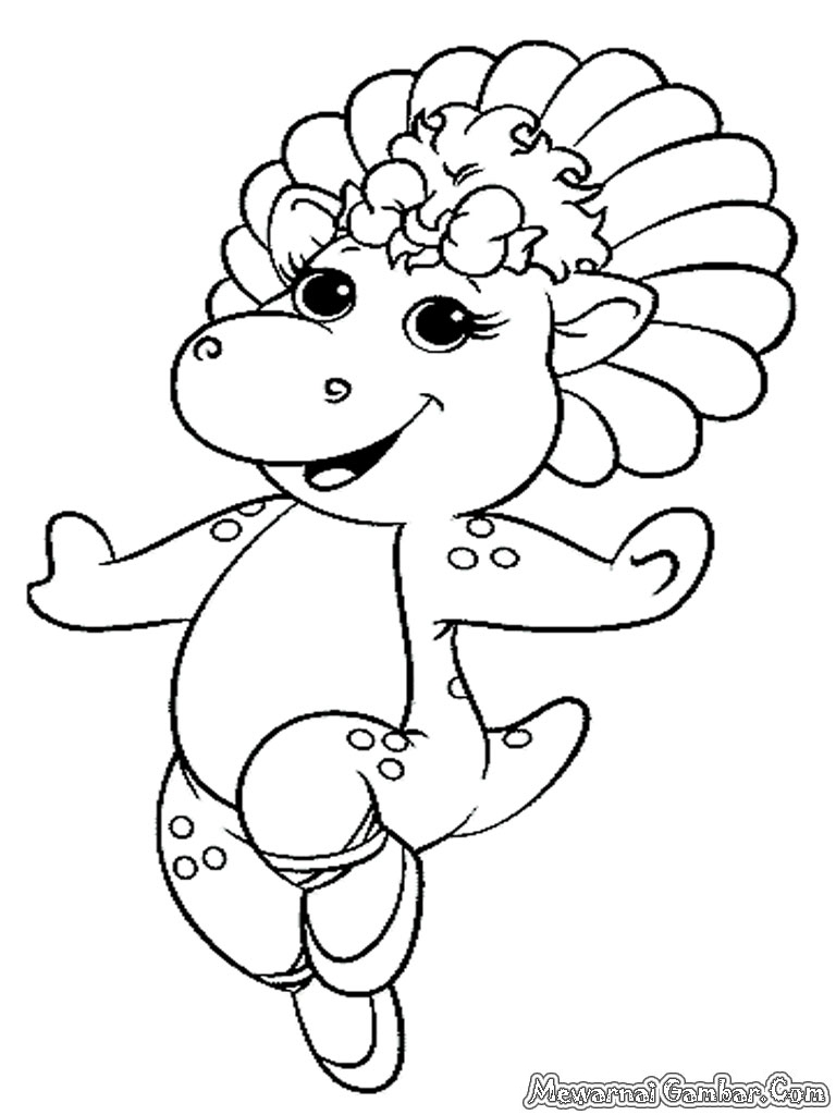 Barney And Baby Bop Coloring Pages - 17.2160.COLORING.MEWARNAI.SITE
