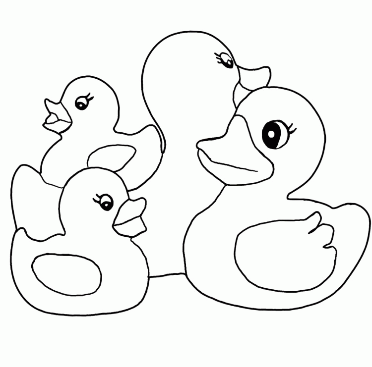 Rubber Duck - Coloring Pages for Kids and for Adults