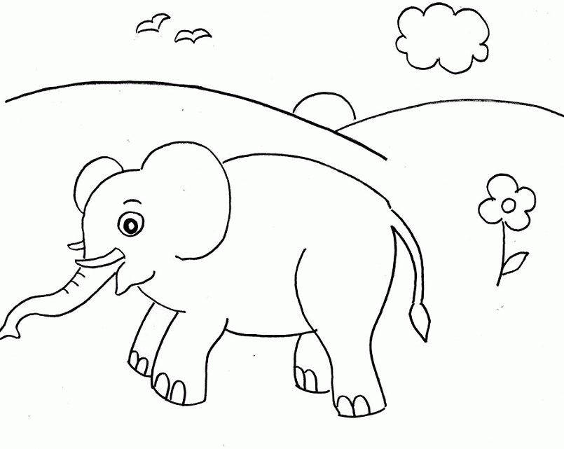 Simple Coloring Pages For Preschoolers - Coloring Page