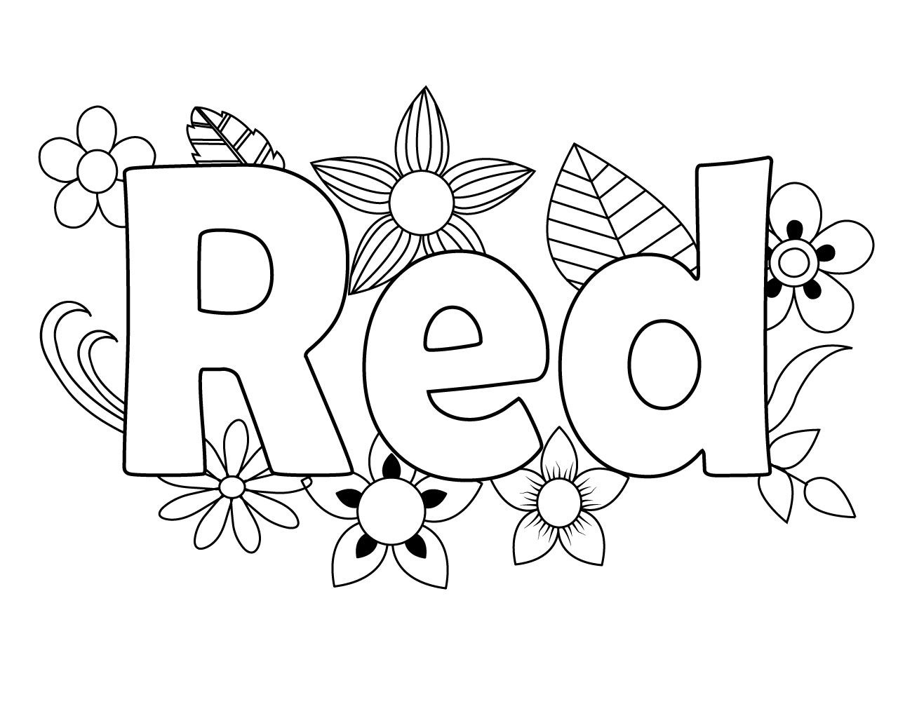 Red Coloring Pages | Preschool coloring pages, Coloring pages, Apple coloring  pages
