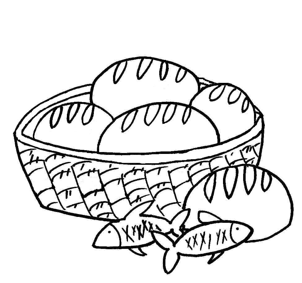 5 Loaves And 2 Fish Coloring Page - Ð¡oloring Pages For All Ages