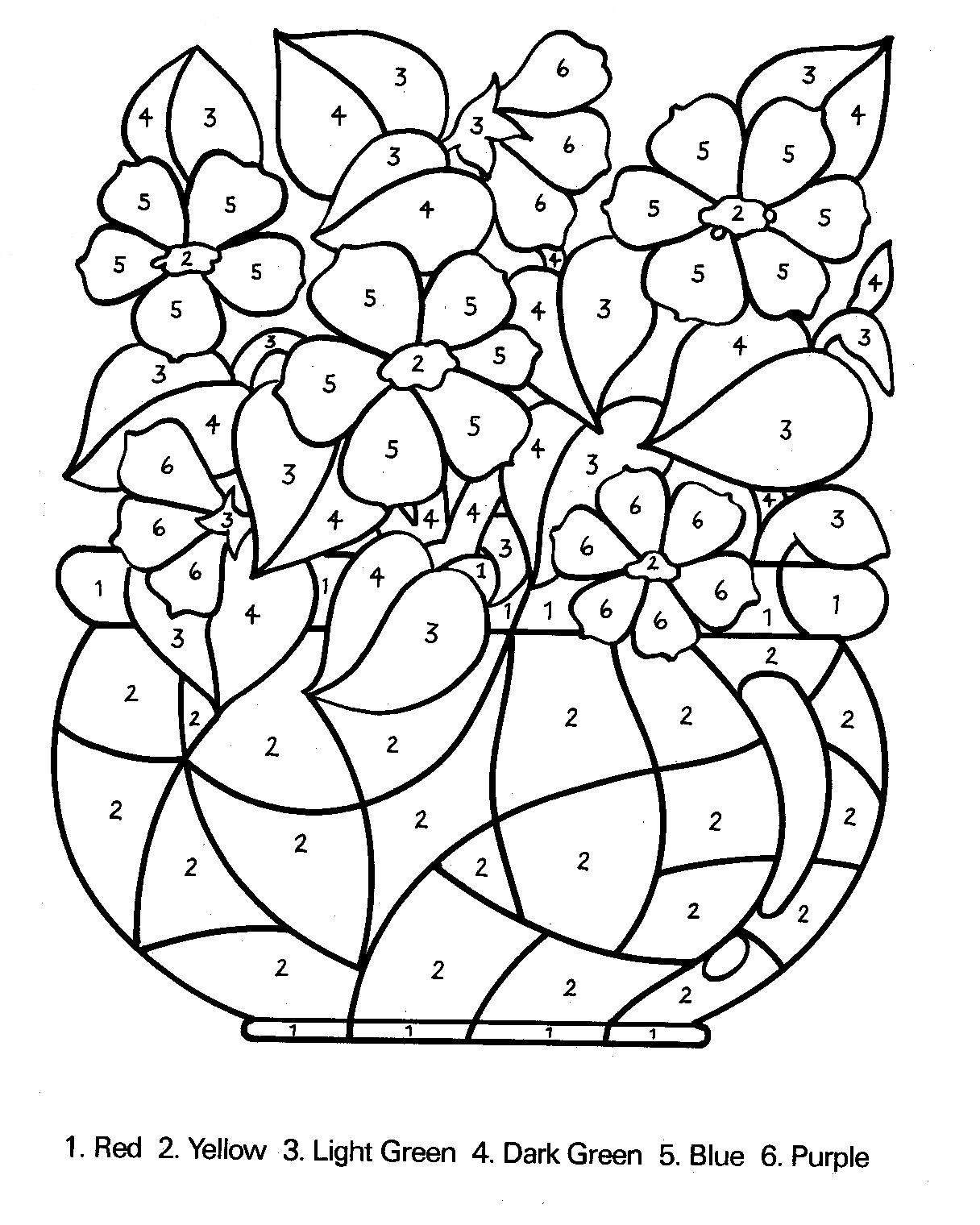 coloring pages by number | Only Coloring Pages