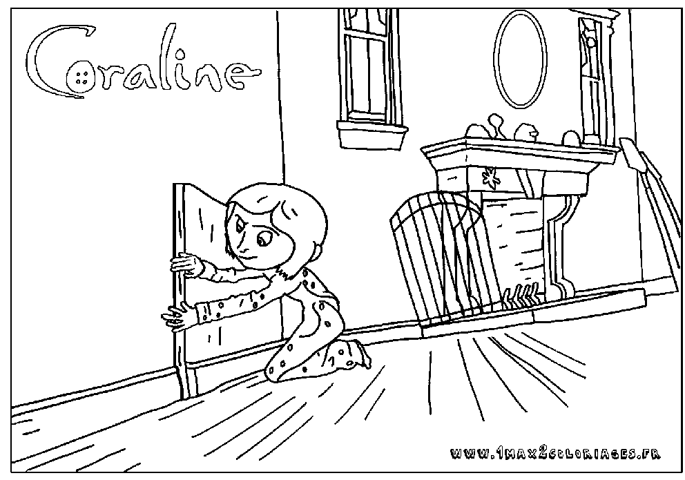 Coraline - Coloring Pages for Kids and for Adults