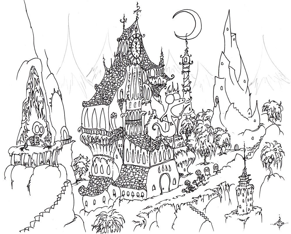 difficult halloween coloring pages to print | Best Coloring Page Site