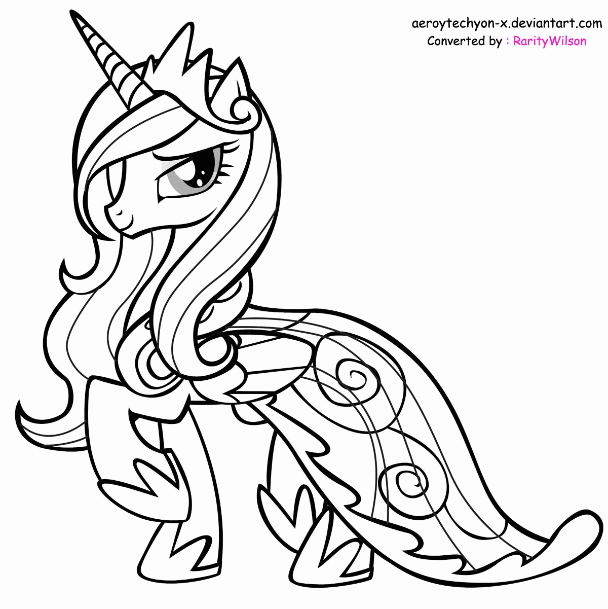 My Little Pony Friendship Is Magic Princess Cadance Coloring Pages ...