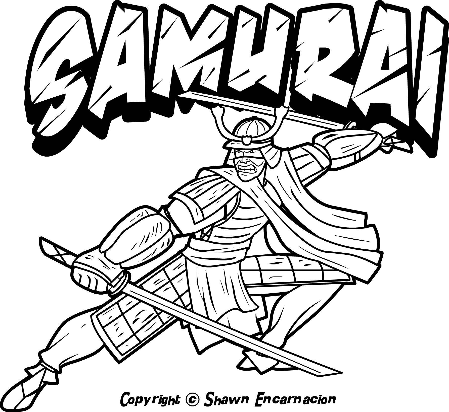 Chinese Samurai Coloring Page - Ð¡oloring Pages For All Ages