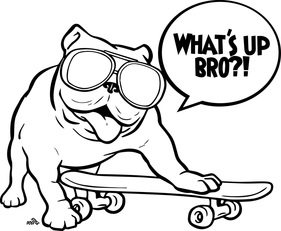 Printable Bulldog - Coloring Pages for Kids and for Adults