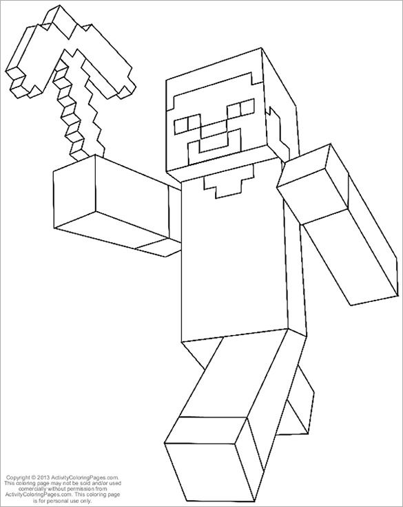 Minecraft Coloring Pages – 21+ Free Printable Word, PDF, PSD, PNG ...