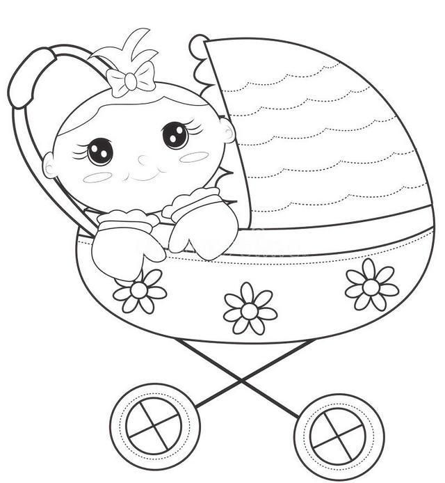 cute baby stroller carriage coloring page | Cute baby strollers, Avengers coloring  pages, Coloring pages