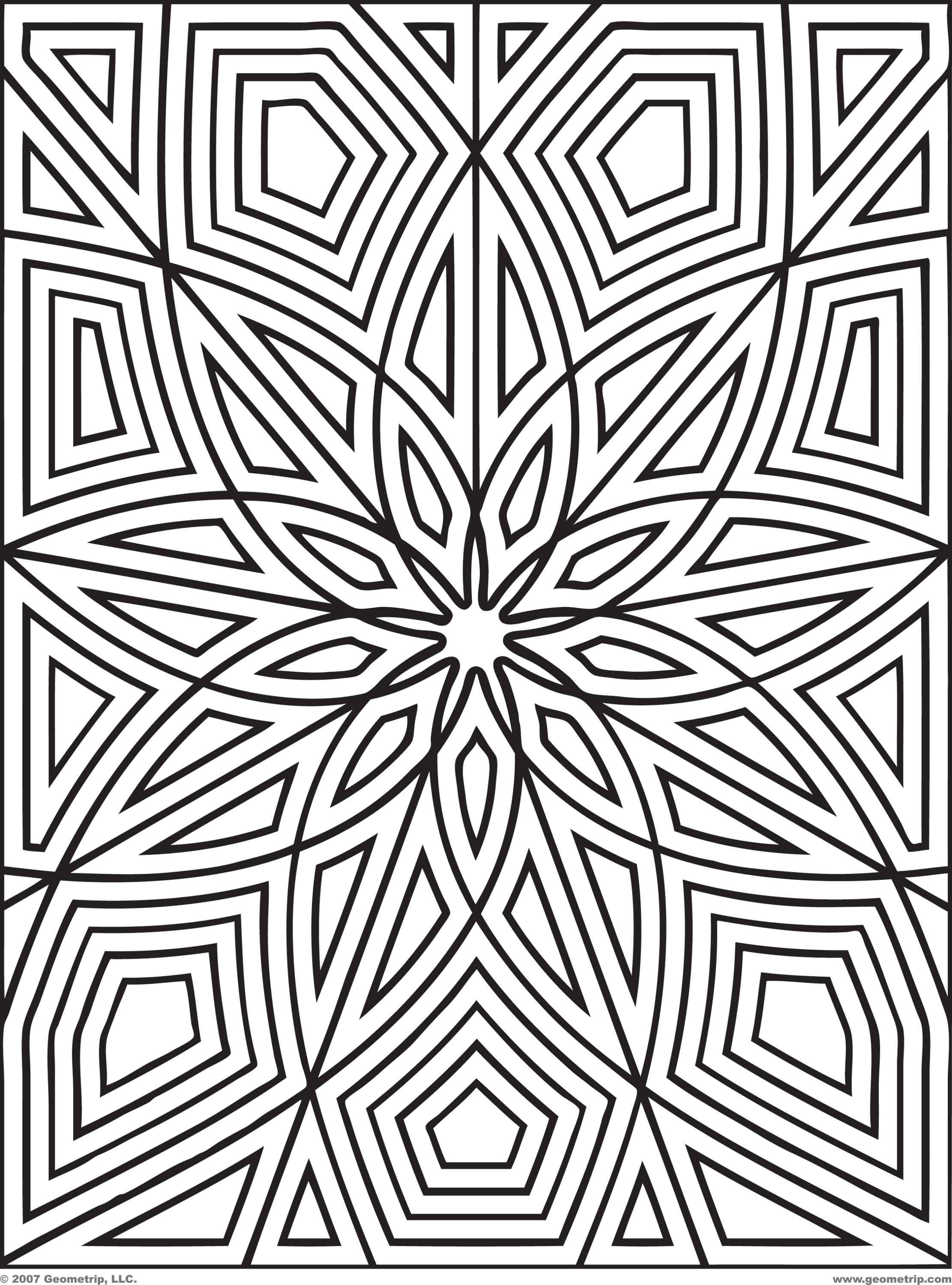 Geometrip.com - Free Geometric Coloring Designs - Rectangles | Geometric coloring  pages, Pattern coloring pages, Mandala coloring pages