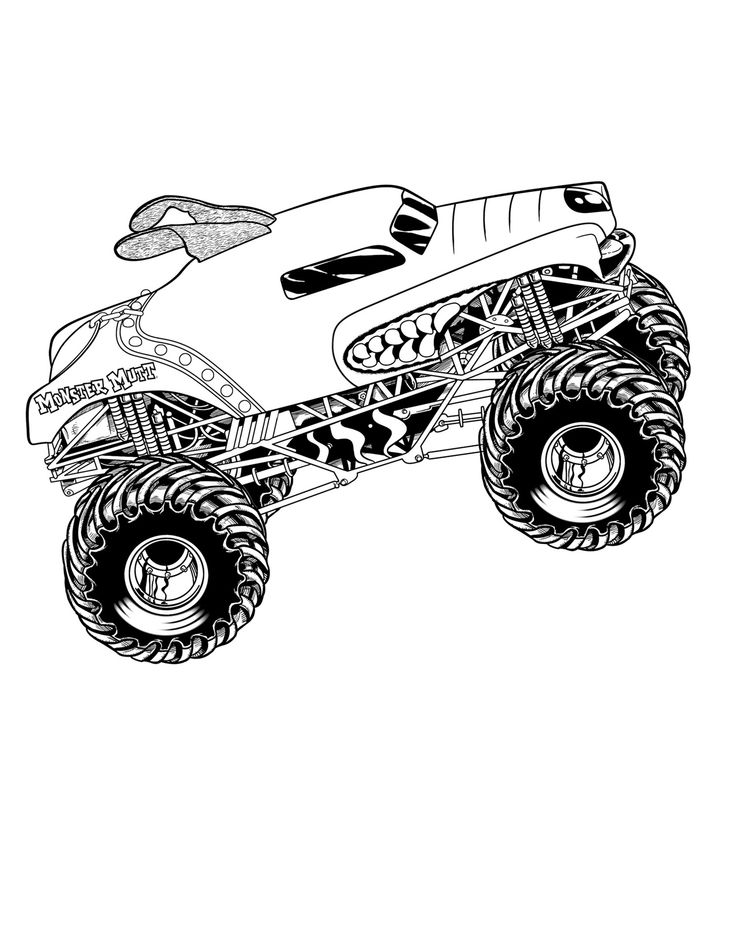 Monster Mutt Coloring Page