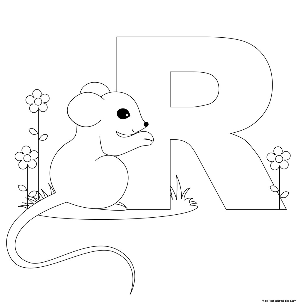 Letter Animal Coloring Pages