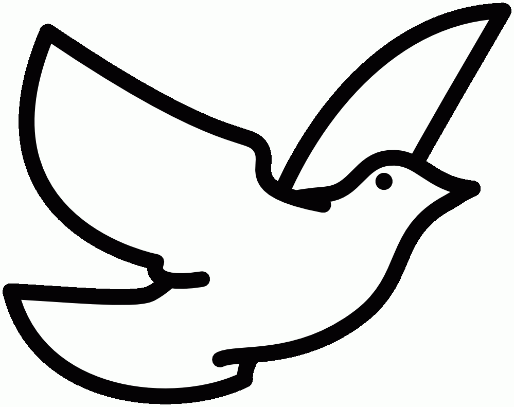 Dove Coloring Page - Widetheme