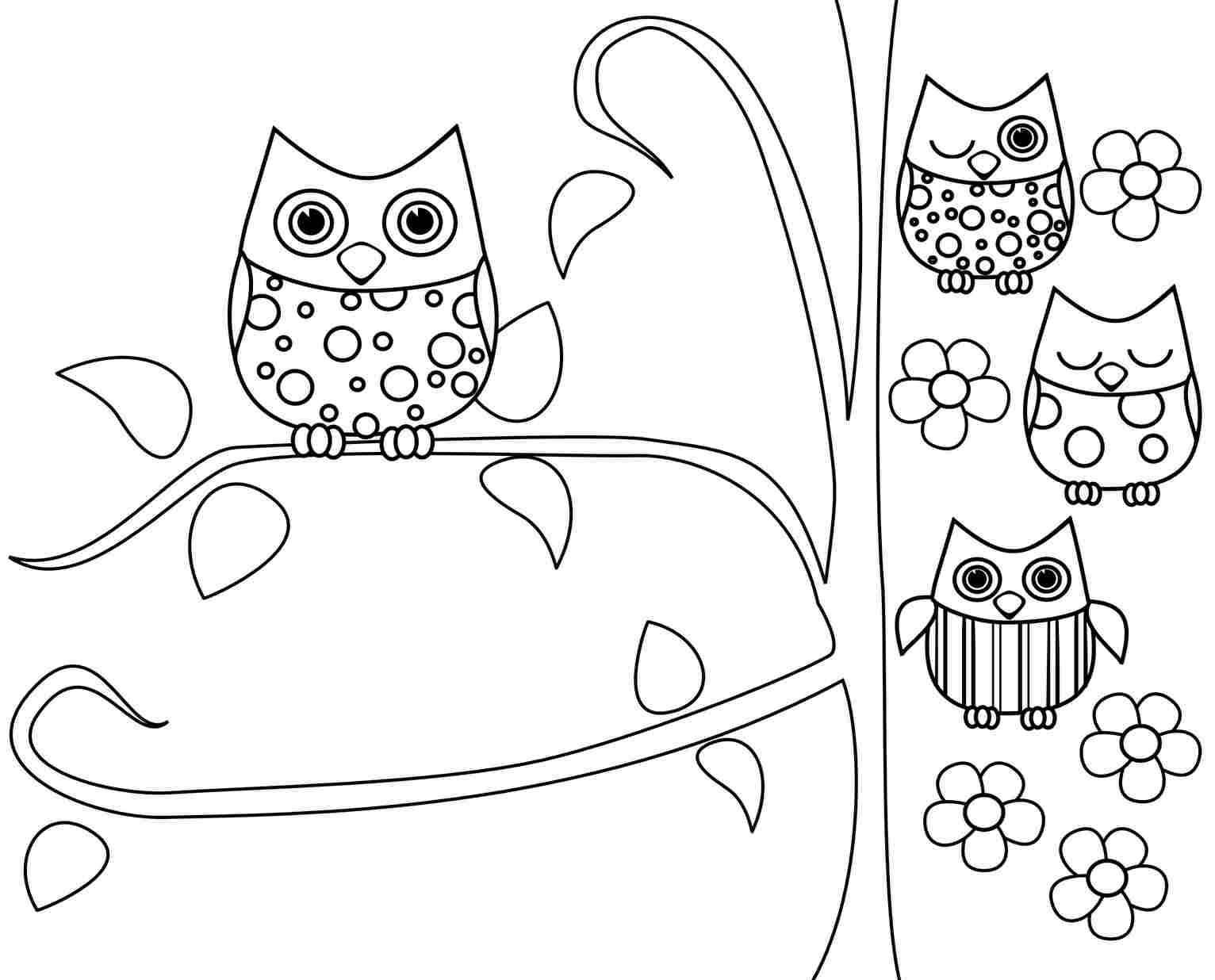 Cute Owl Printable Coloring Pages Your Kiddos Will Love - Coloring ...