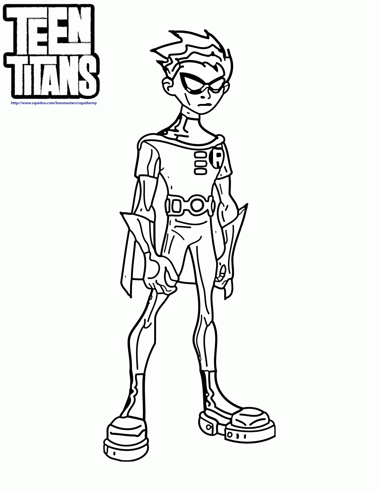 Teen Titan Coloring