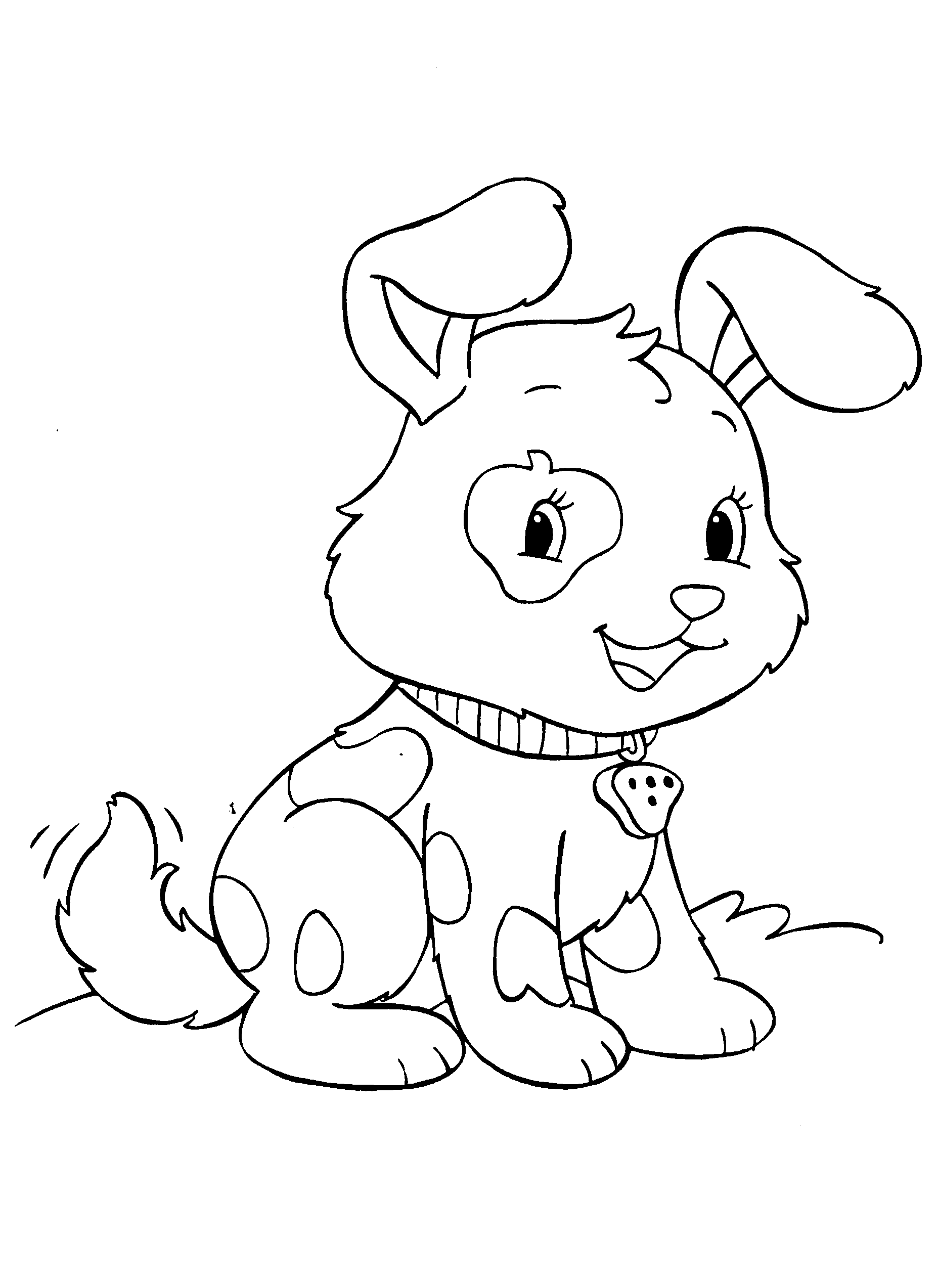 Puppy And Kitten - Coloring Pages for Kids and for Adults