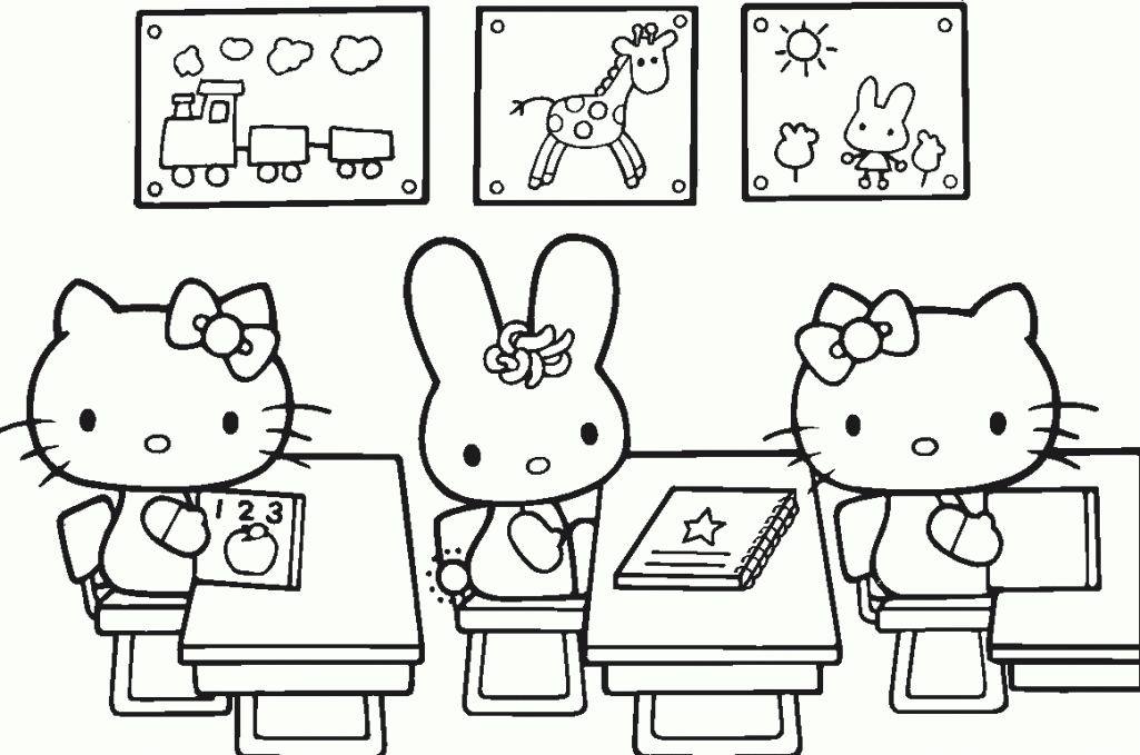 School Building Coloring Page Classes Coloring Page For Kids ...