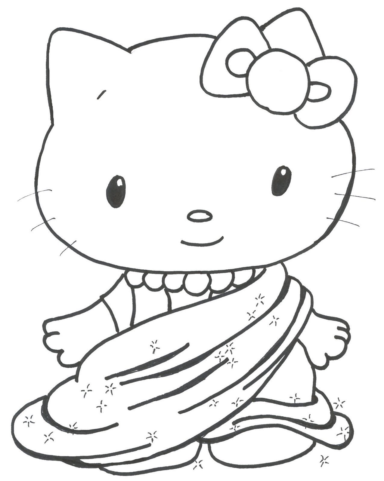 Kitty World: Cute Kitten Coloring Pages