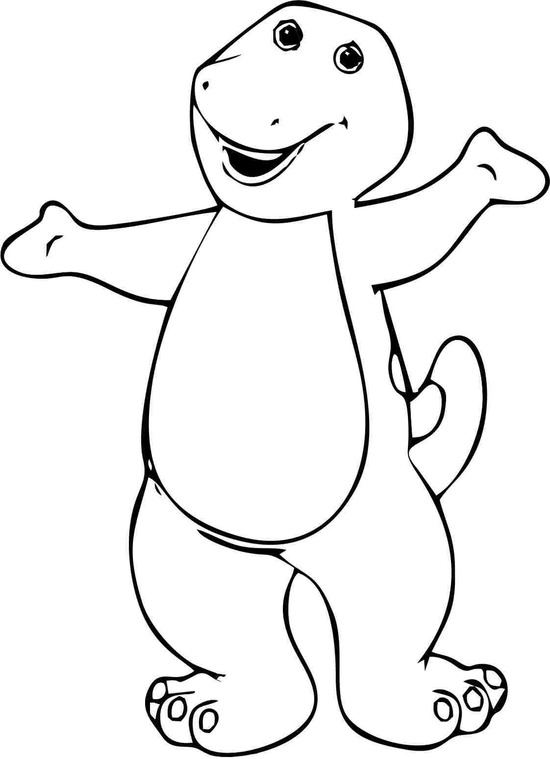 12 Pics of Barney And Friends Cartoon Coloring Pages Printable ...