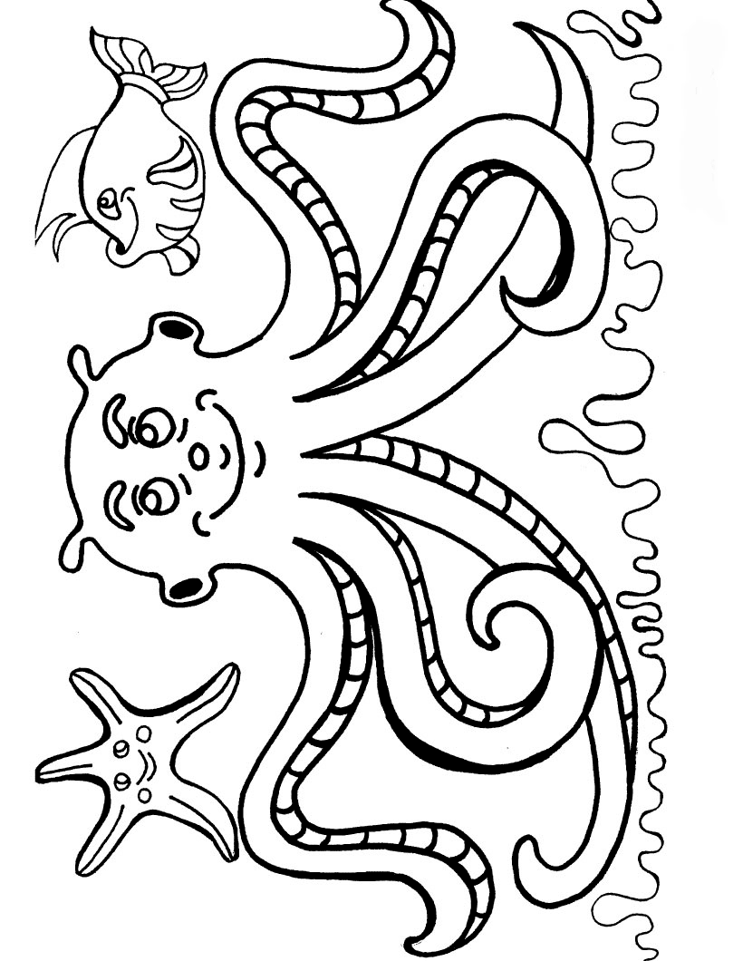 Octopus coloring page - Animals Town - Animal color sheets Octopus ...