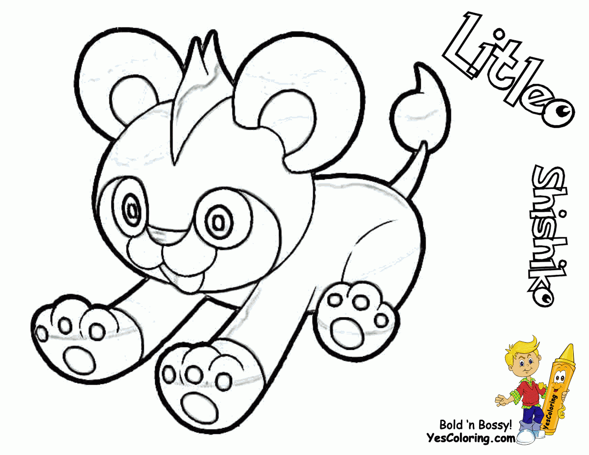 Litleo Pokemon Coloring Pages, Pokemon X and Y Coloring Pages ...